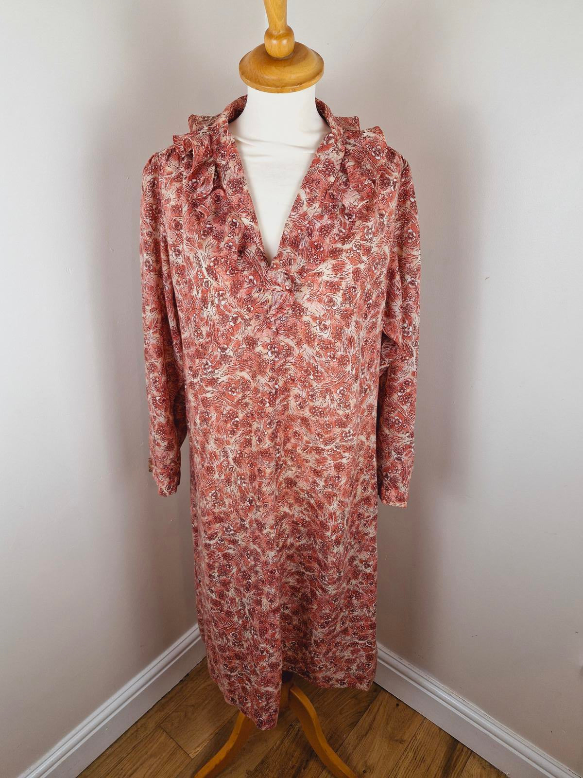 1970s Handmade Dress M L