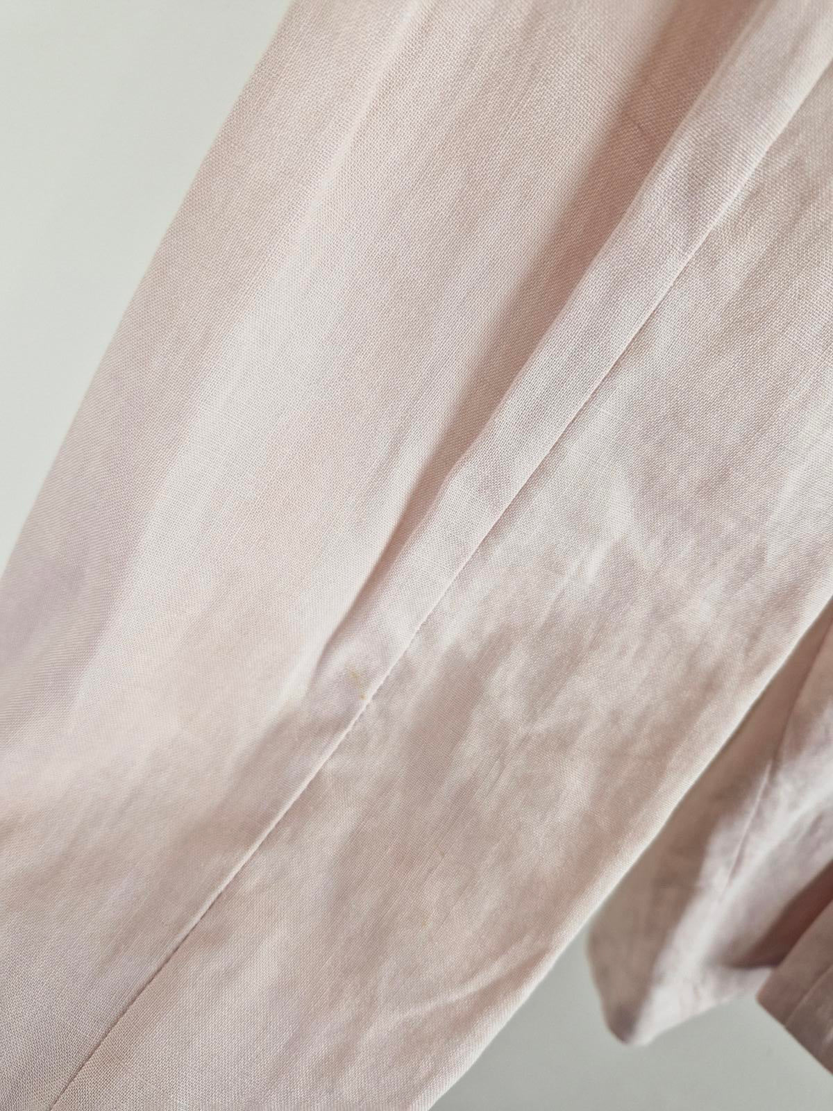Pink Linen Blend Blazer S