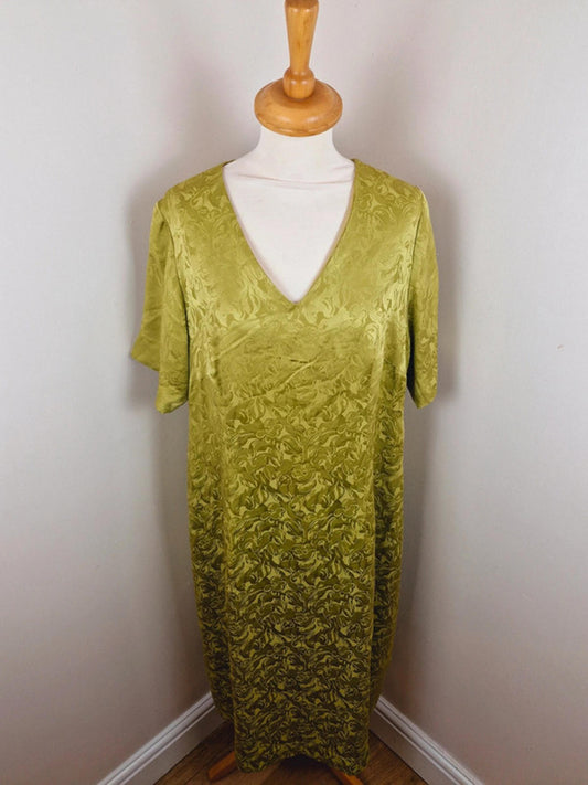 Satin Long Dress L