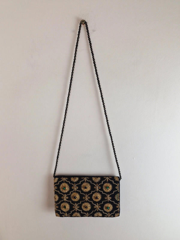 1960s Velvet Shoulder Bag