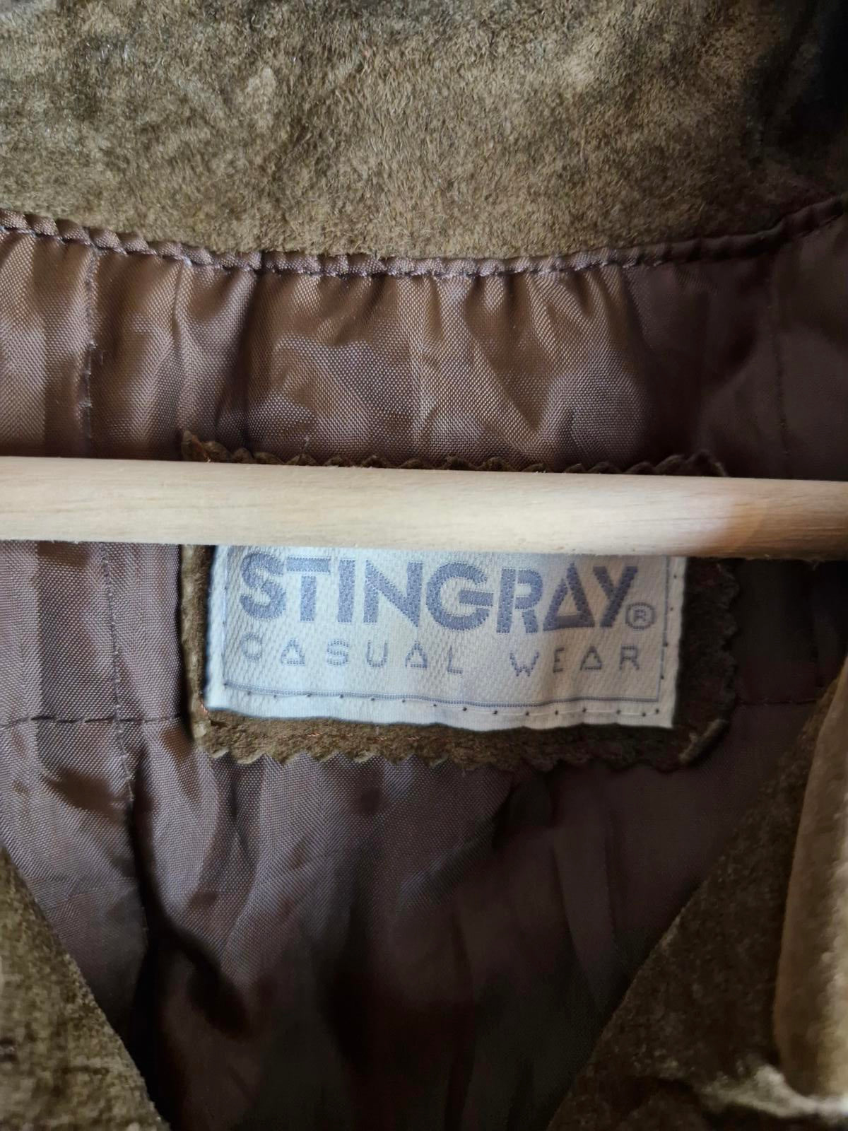 Suede Khaki Jacket L