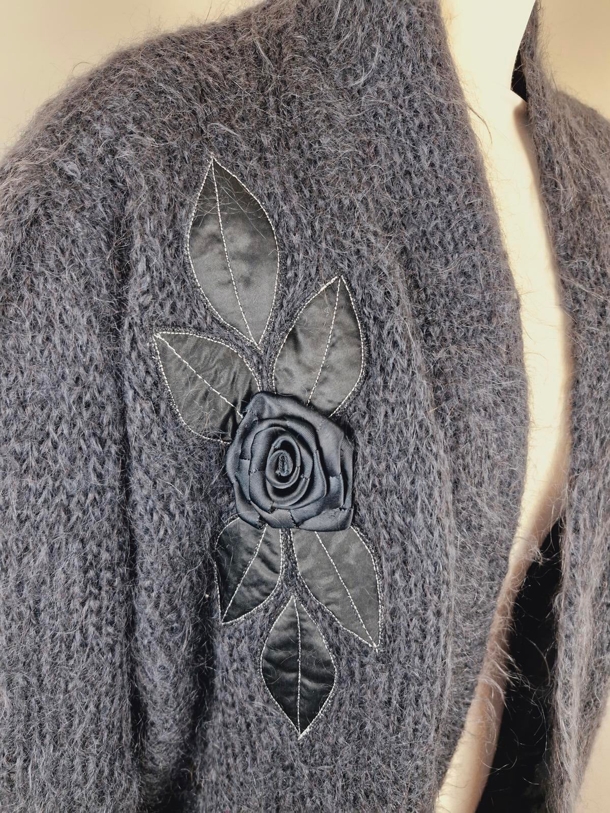 1980s Mohair Cardigan L