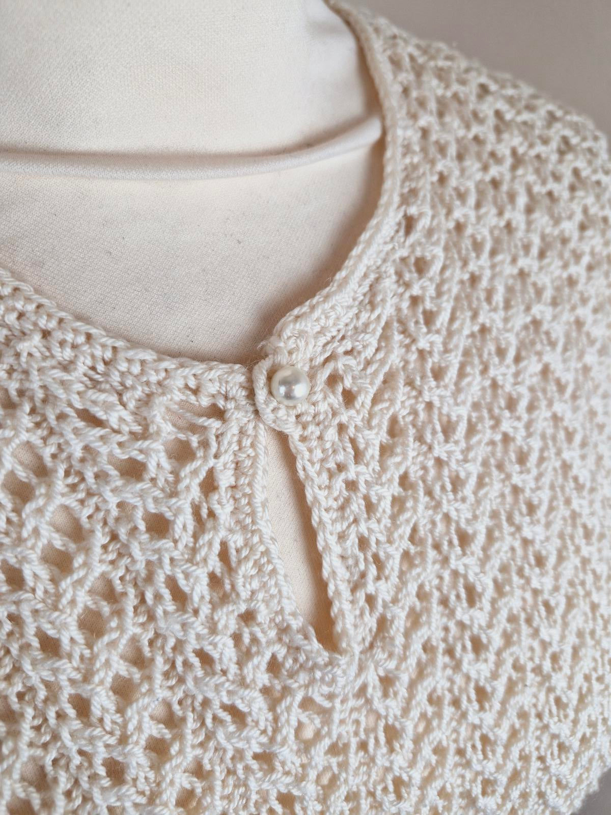 1970s Crochet Dress M