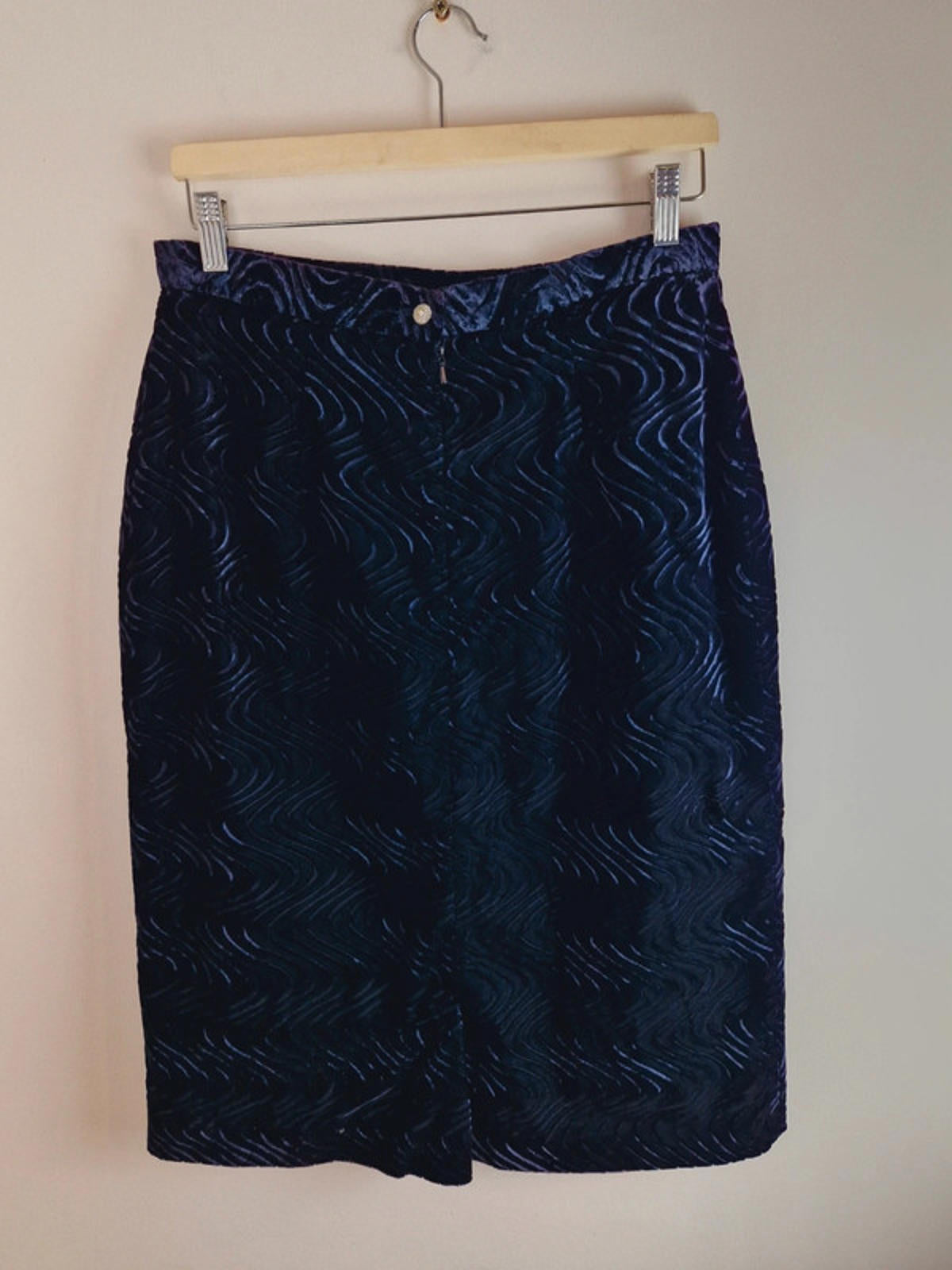 Purple Velvet Skirt M