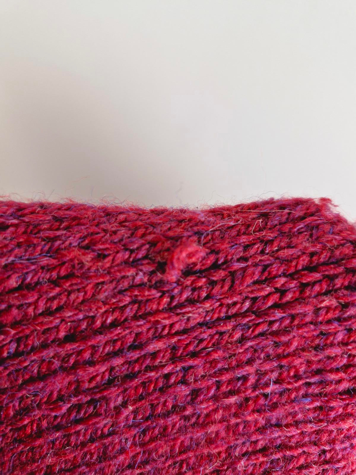 Handknitted Cardigan Purple XL