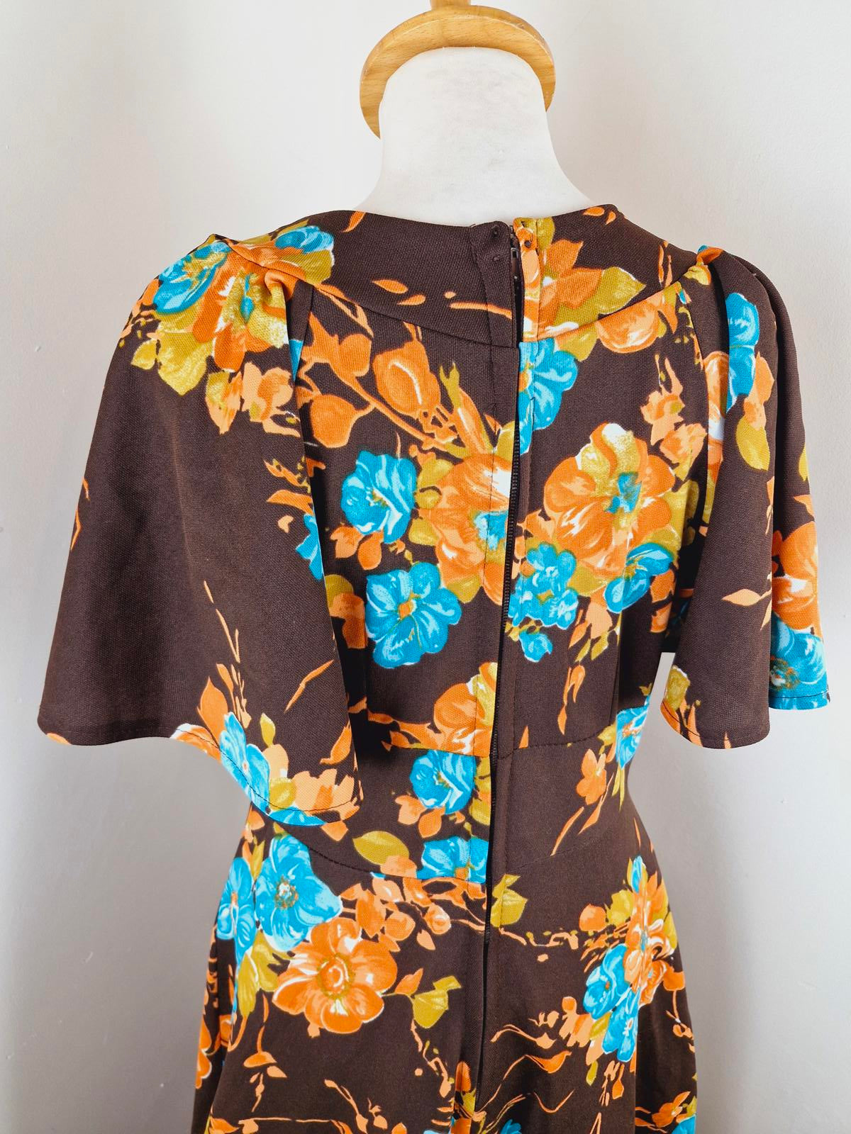 1970s Maxi Dress S M