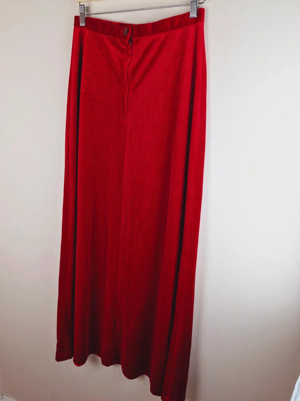 1970s Velvet Skirt M UK12
