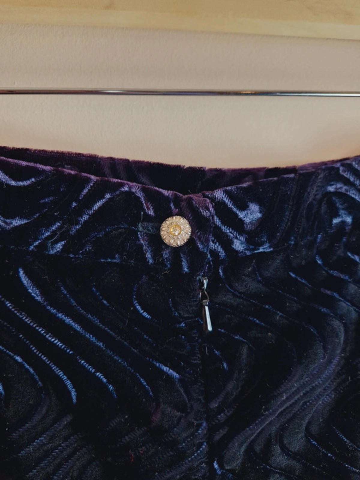 Purple Velvet Skirt M