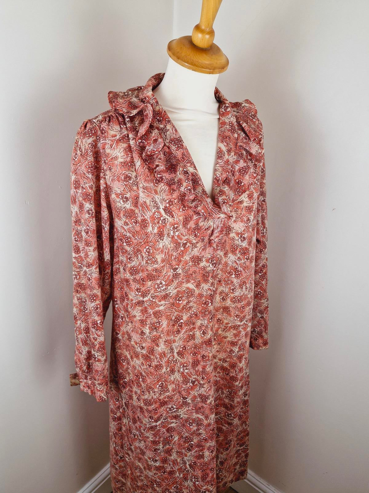 1970s Handmade Dress M L