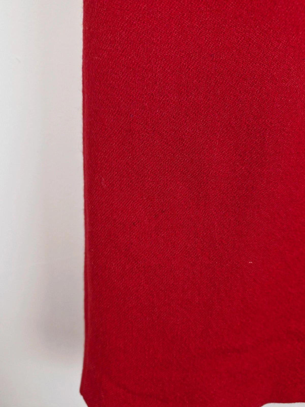 Red Midi Skirt Wool L