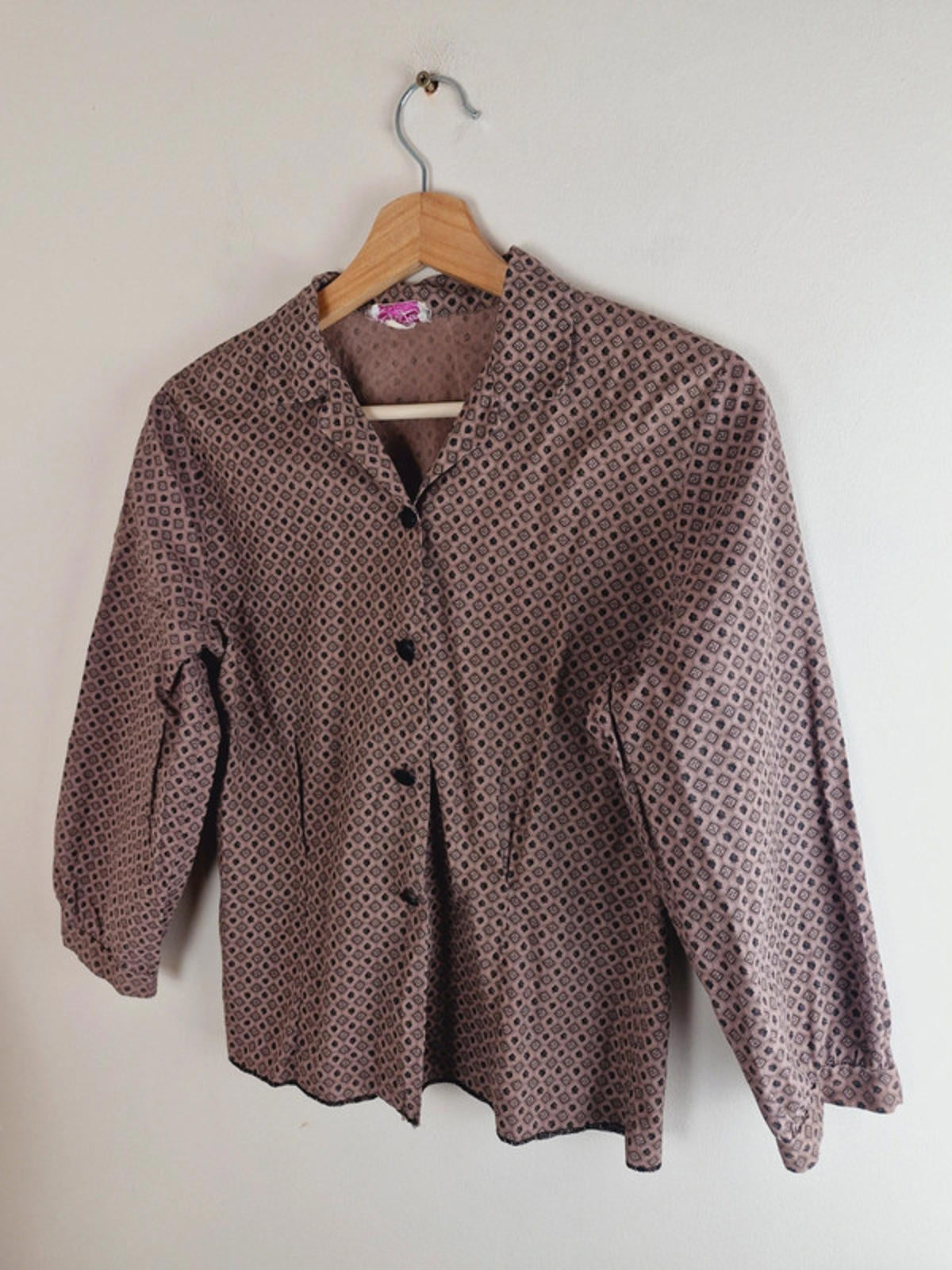 1950s Strawberry Shirt S
