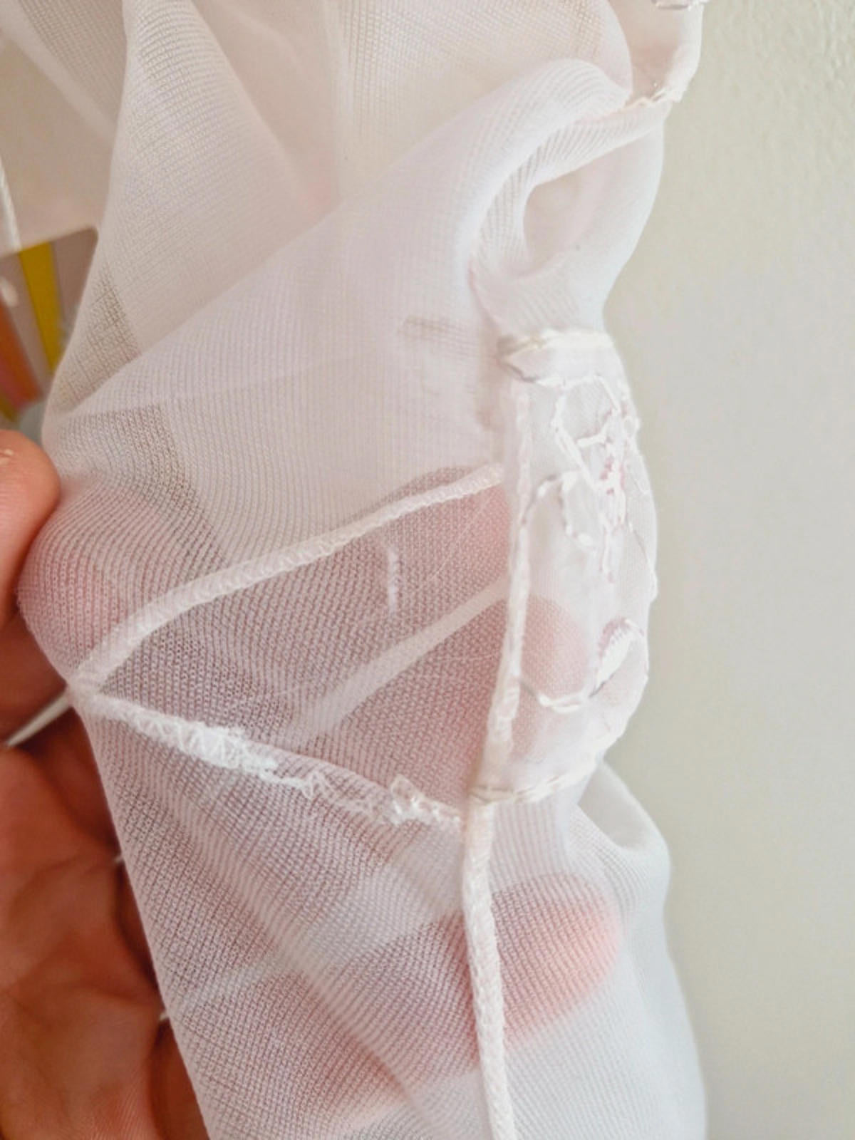1960s Pink Sheer Slip Dress S