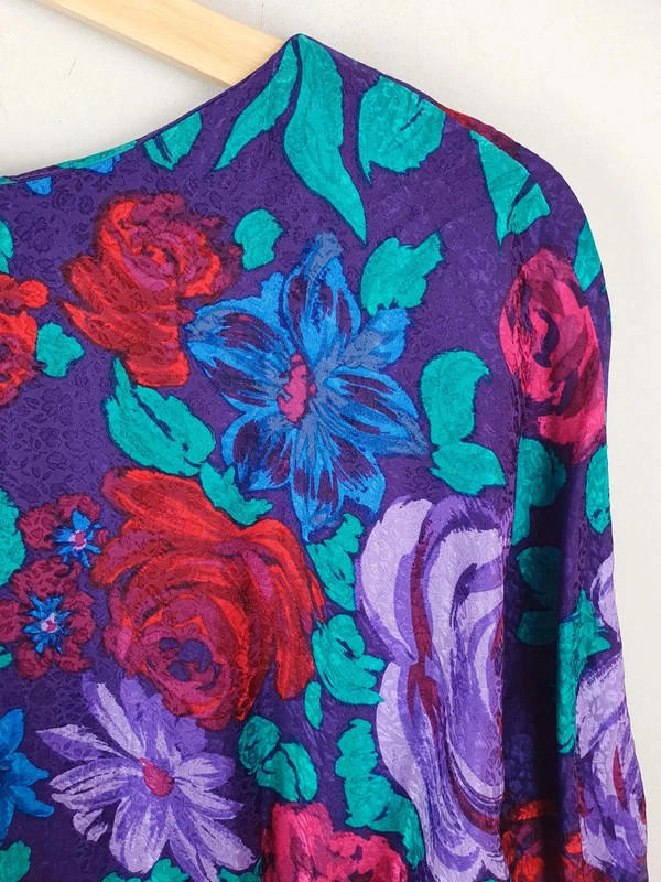 Silk Purple Top M UK12