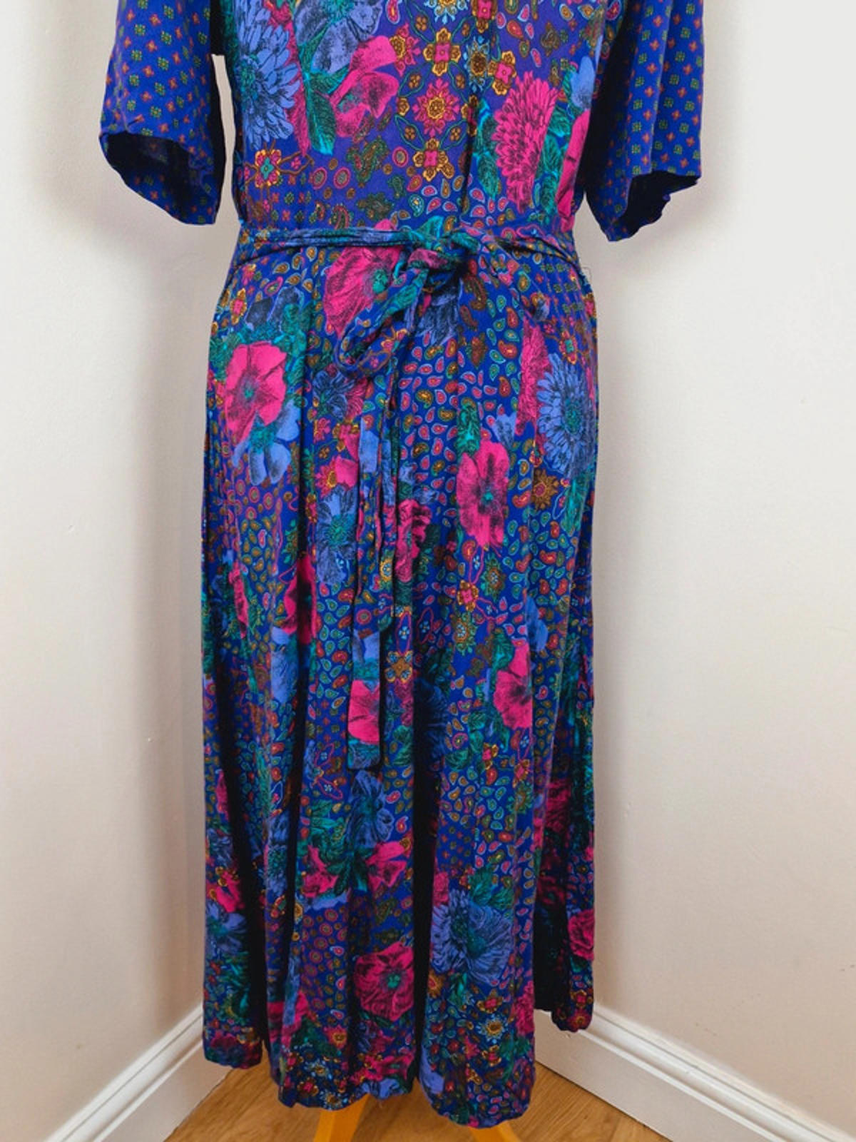 Paisley Midi Slip Dress M L