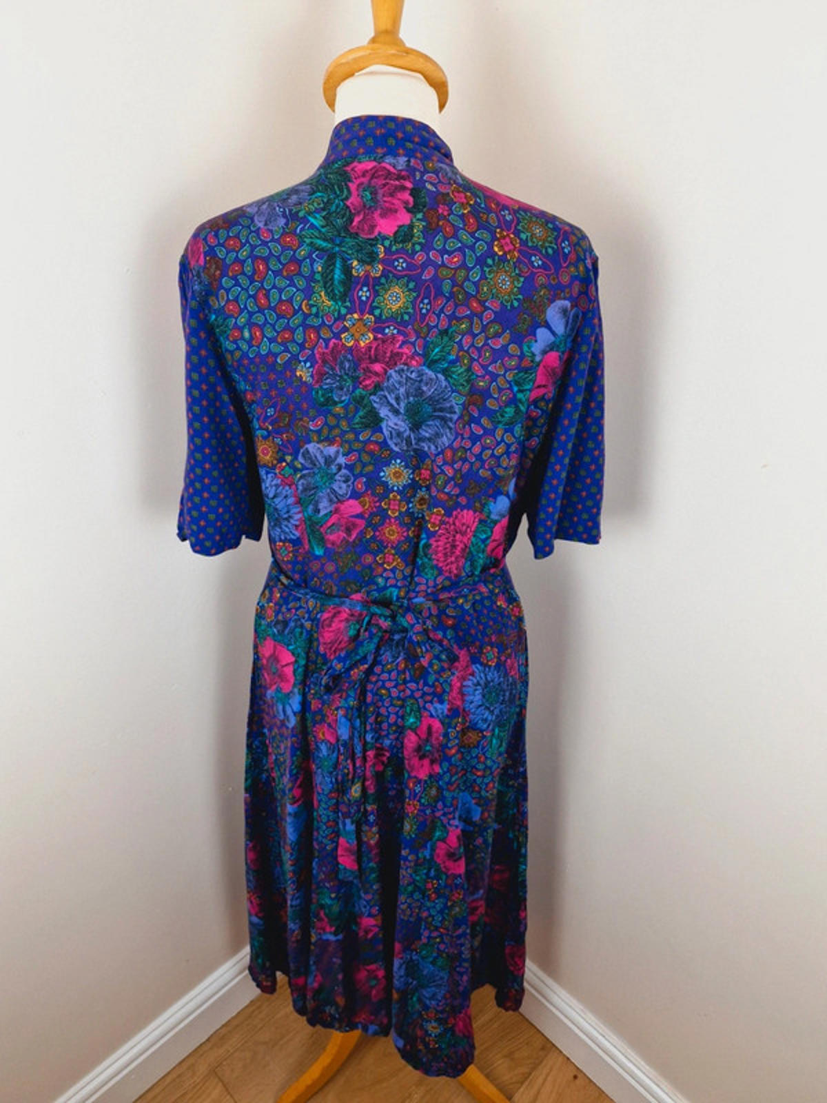 Paisley Midi Slip Dress M L