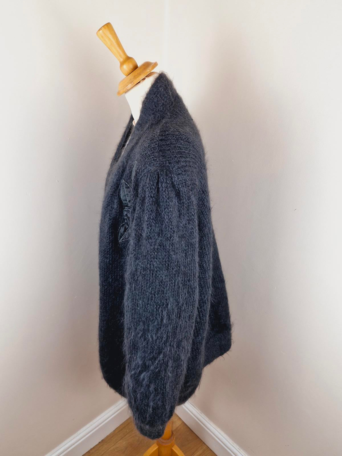 1980s Mohair Cardigan L