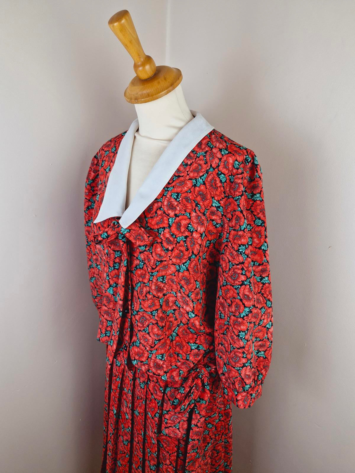 1980s Midi Dress UK14 M L