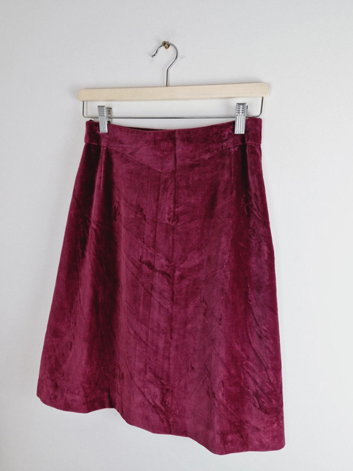 Burgundy Aline Skirt S UK8