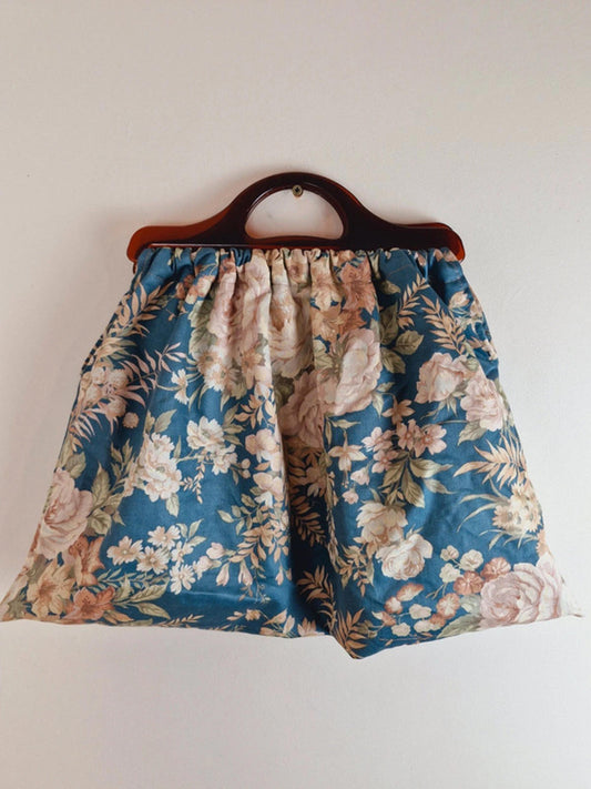 1970s Handmade Floral Handbag