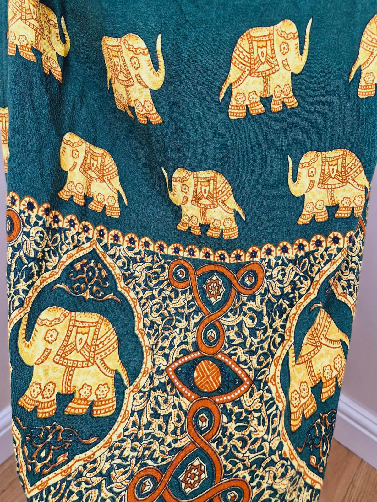 90s Elephant Slip Dress M