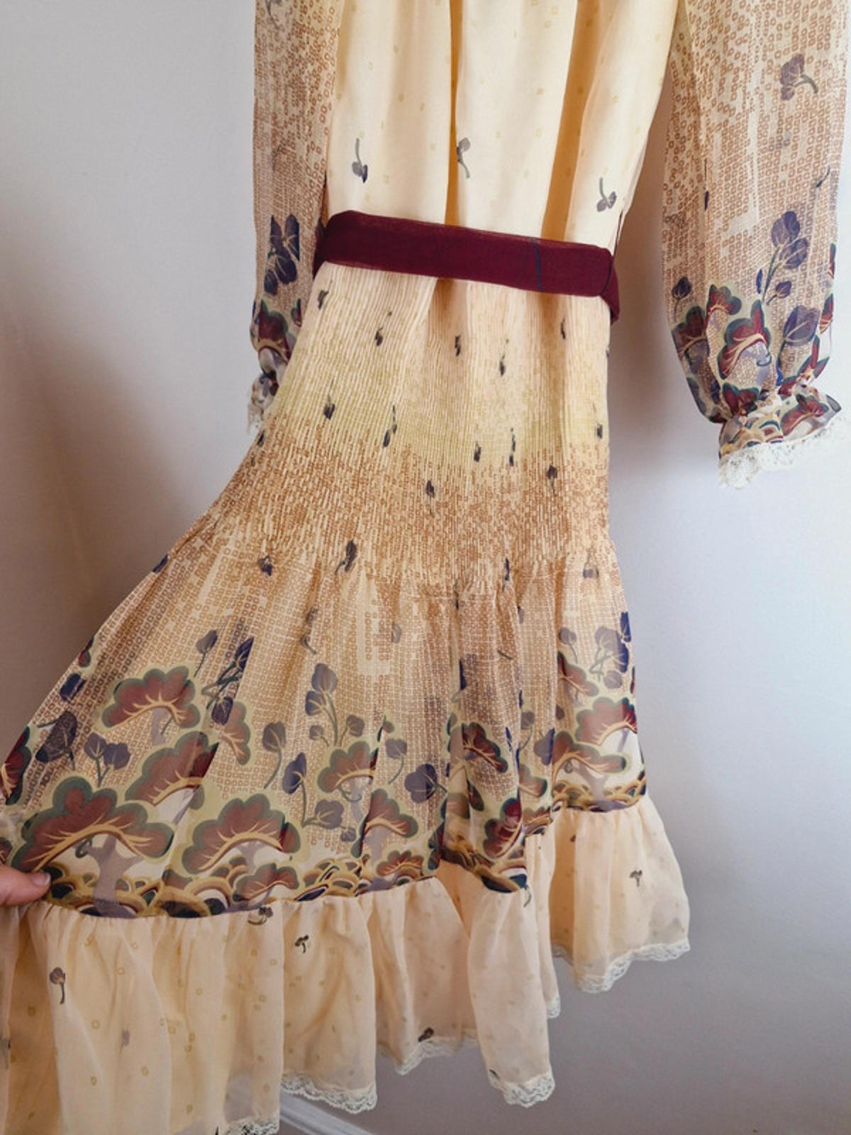 1970s Long Dress Age 7