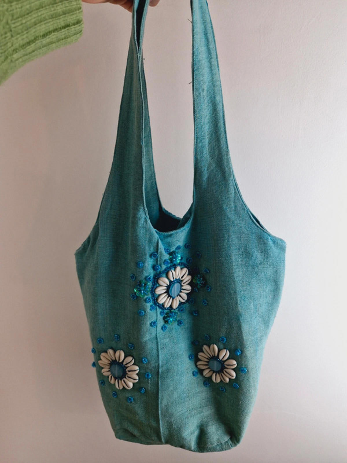 Turquoise Shell Bag