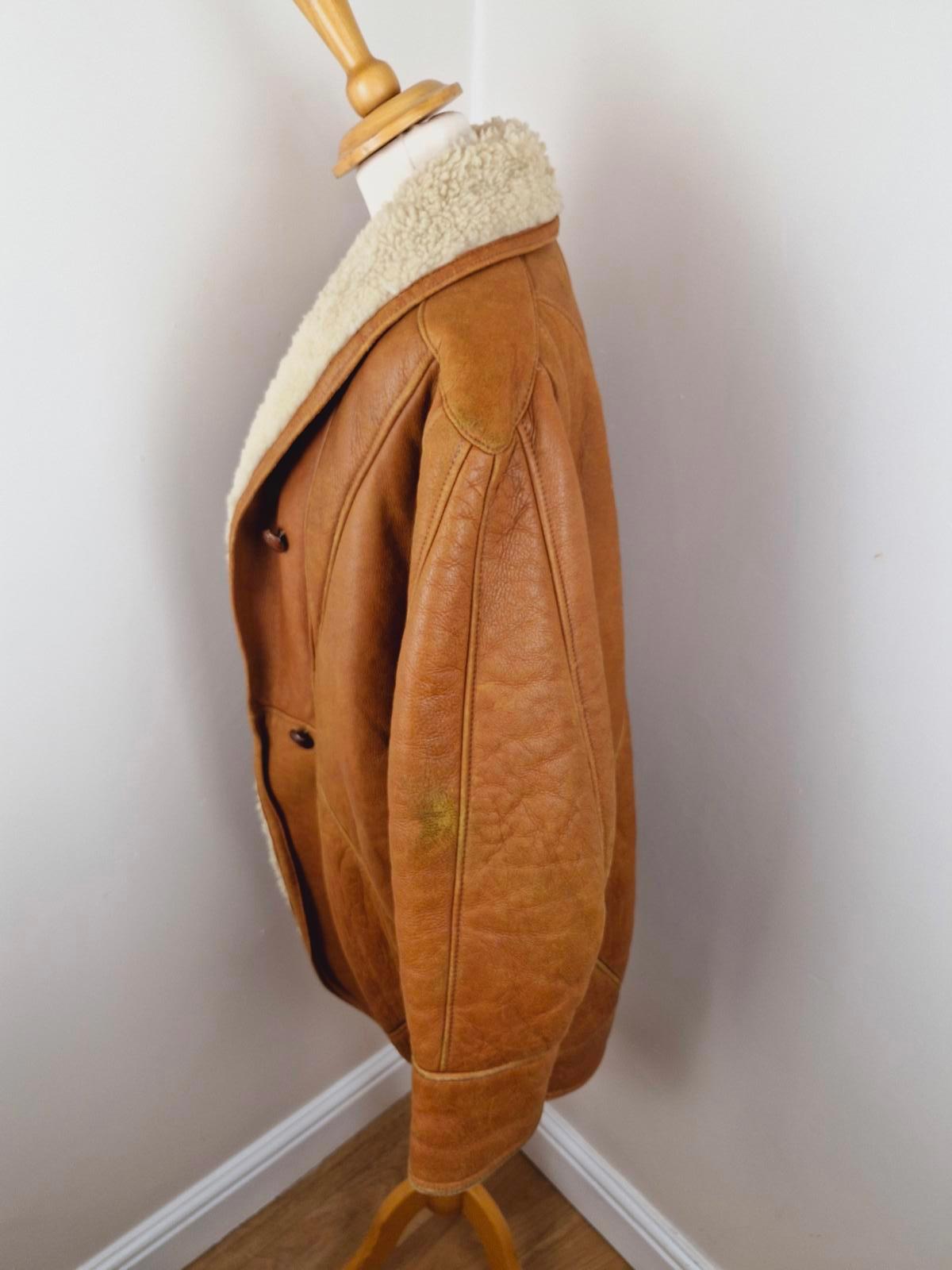 Emporio Armani Leather Sheepskin Coat L