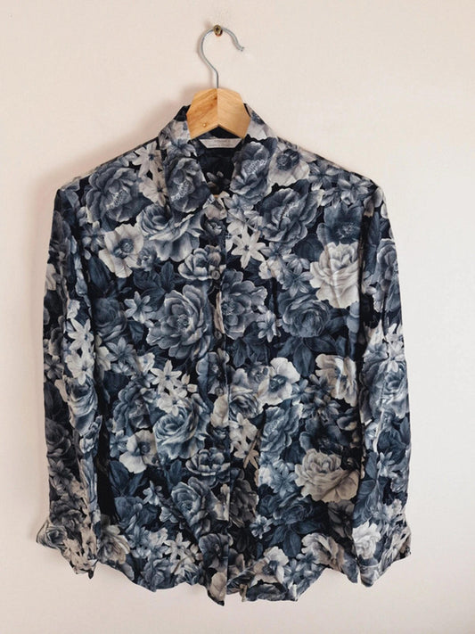 Long Sleeve Viscose Shirt S UK10