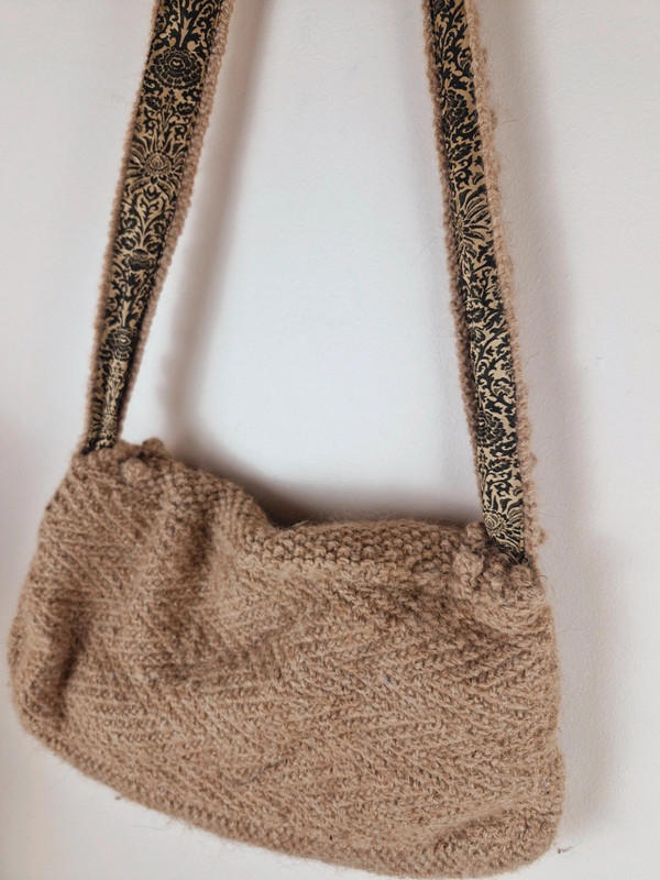 Handknitted Mohair Blend Bag