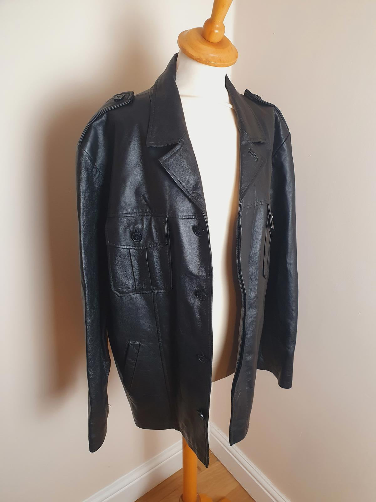 Mens Leather Jacket M
