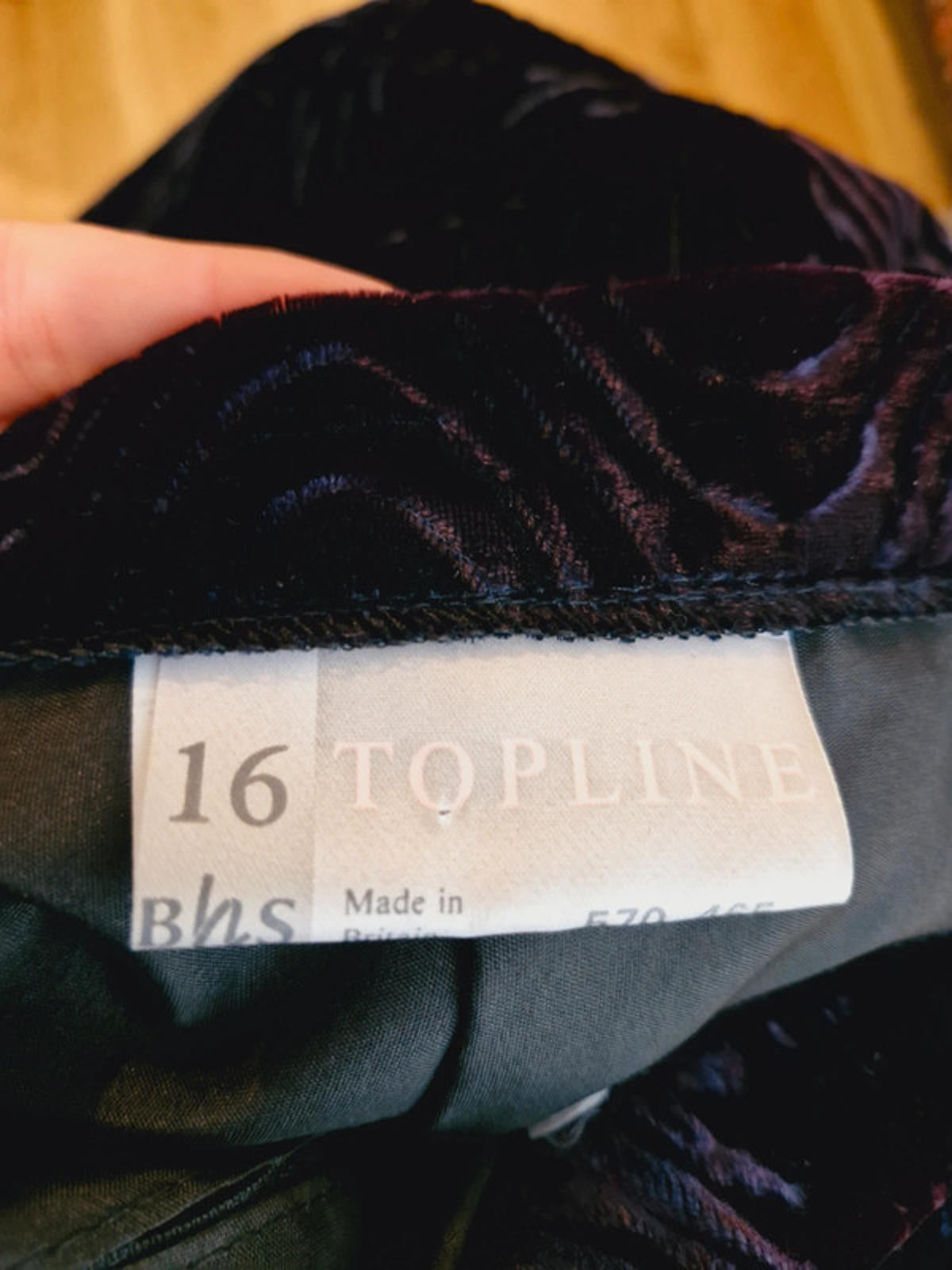 Purple Velvet Skirt M
