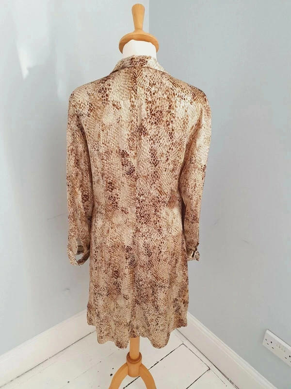 Satin Snakeskin Dress UK12 M