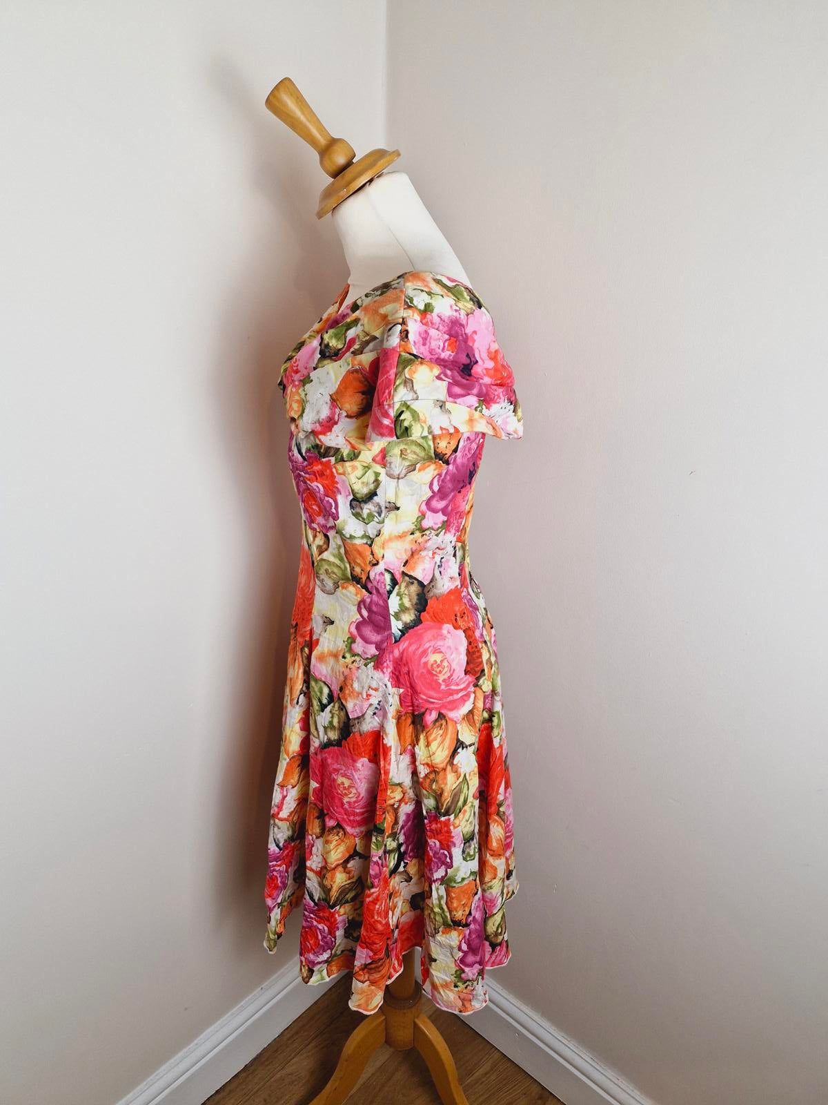 1980s Bardot Dress S UK8