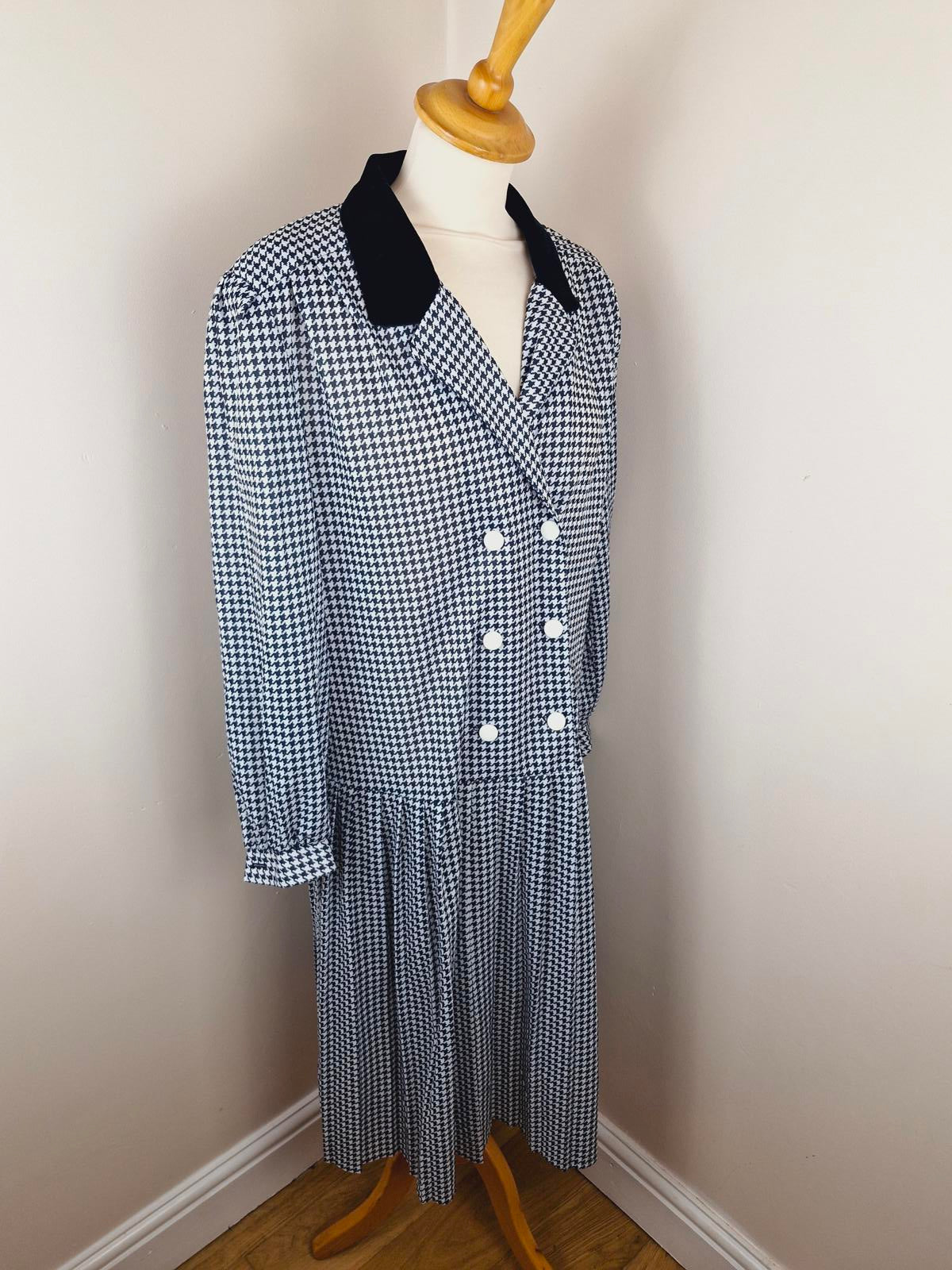 1980s Midi Dress XL