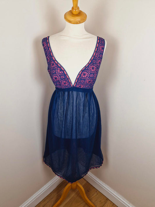 1970s Slip Dress S M