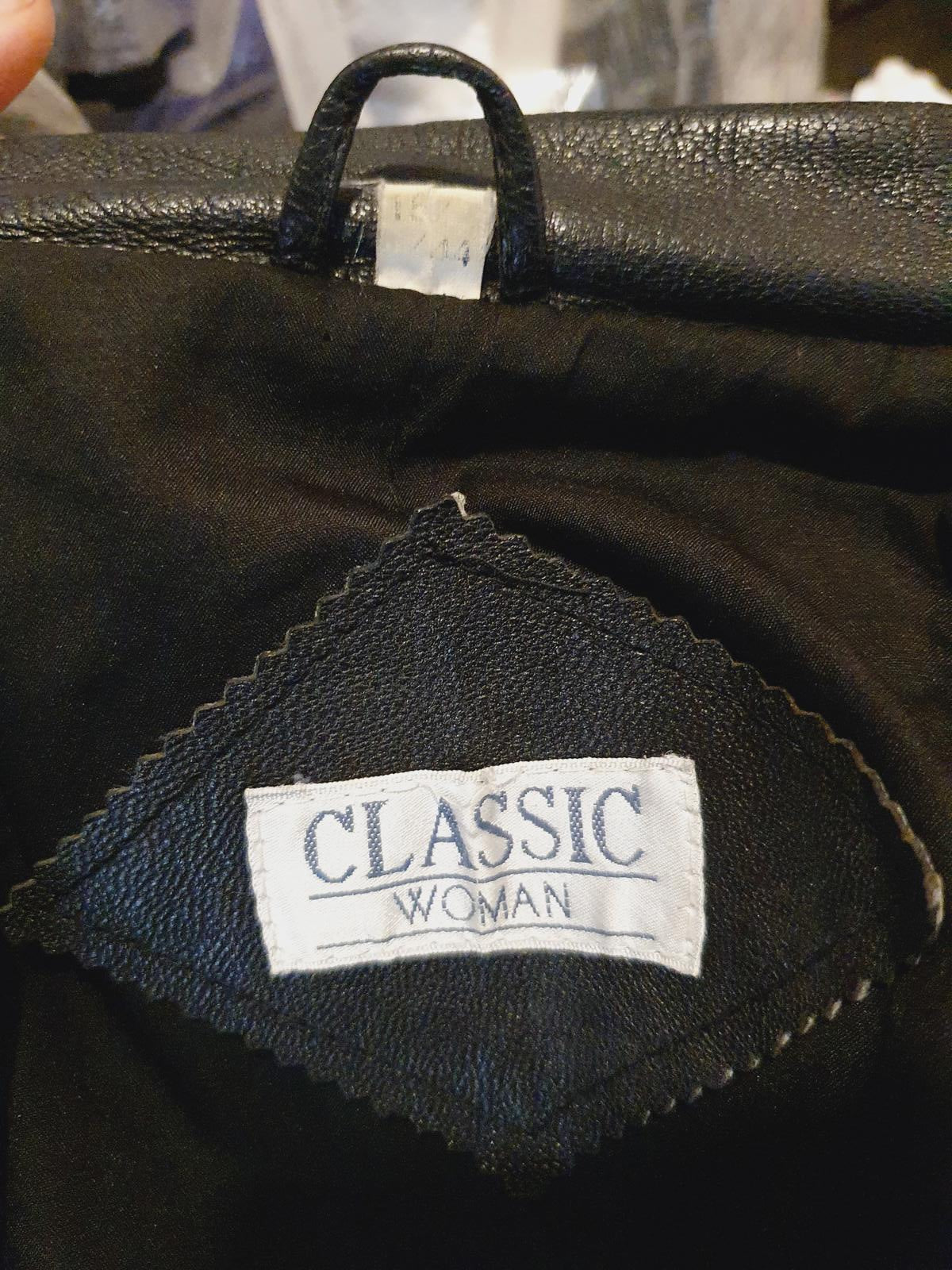 1980s Leather Coat XL UK16