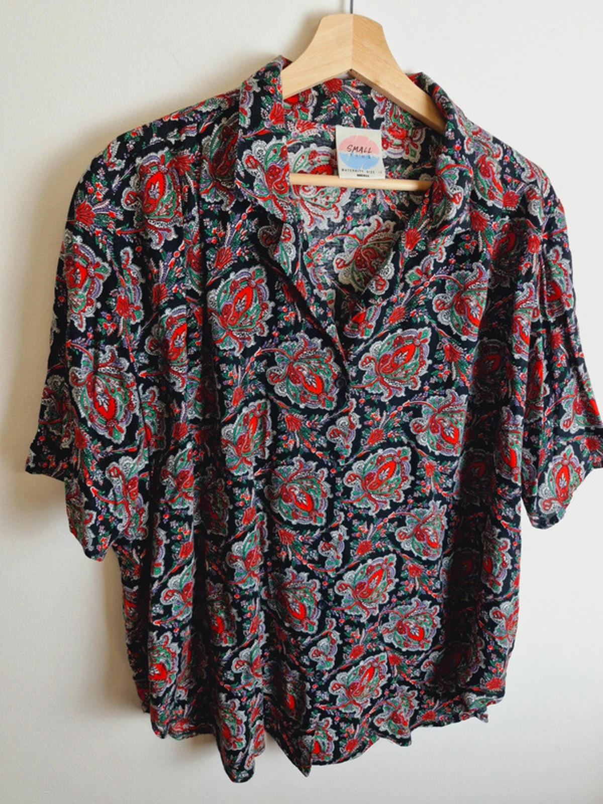 Womens Vintage Boho Maternity Shirt Top Blouse Viscose XL UK18