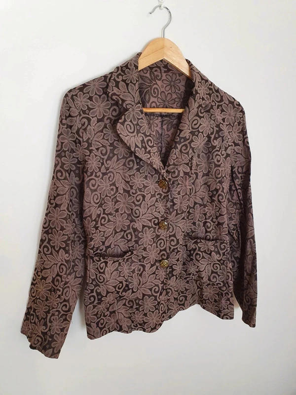 1970s Jacket Blazer UK14 L