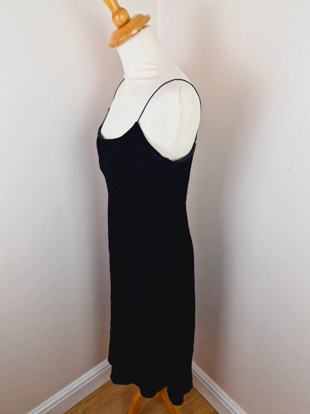 90s Velvet Slip Dress M L