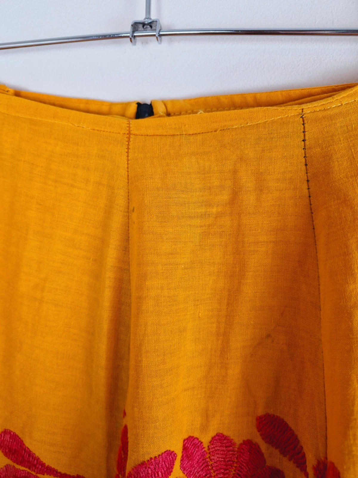 Boho Cotton Aline Midi Skirt M