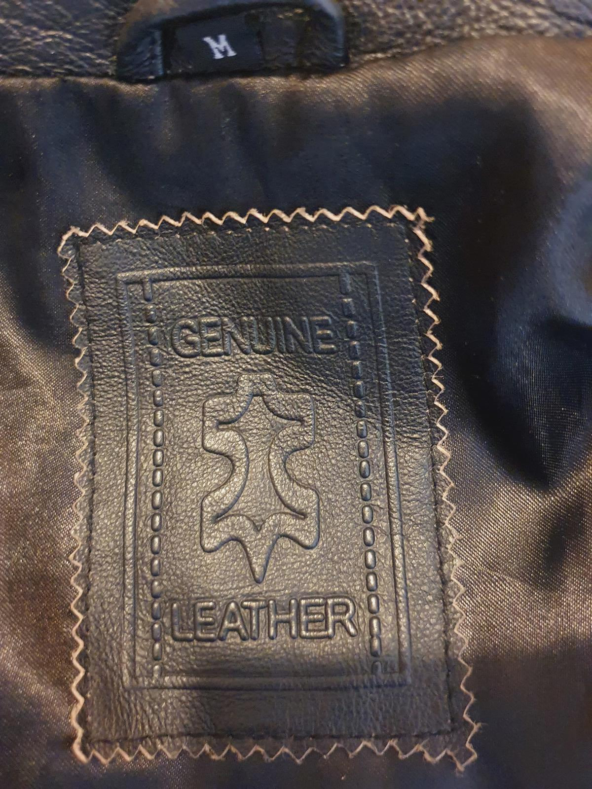 Mens Leather Jacket M