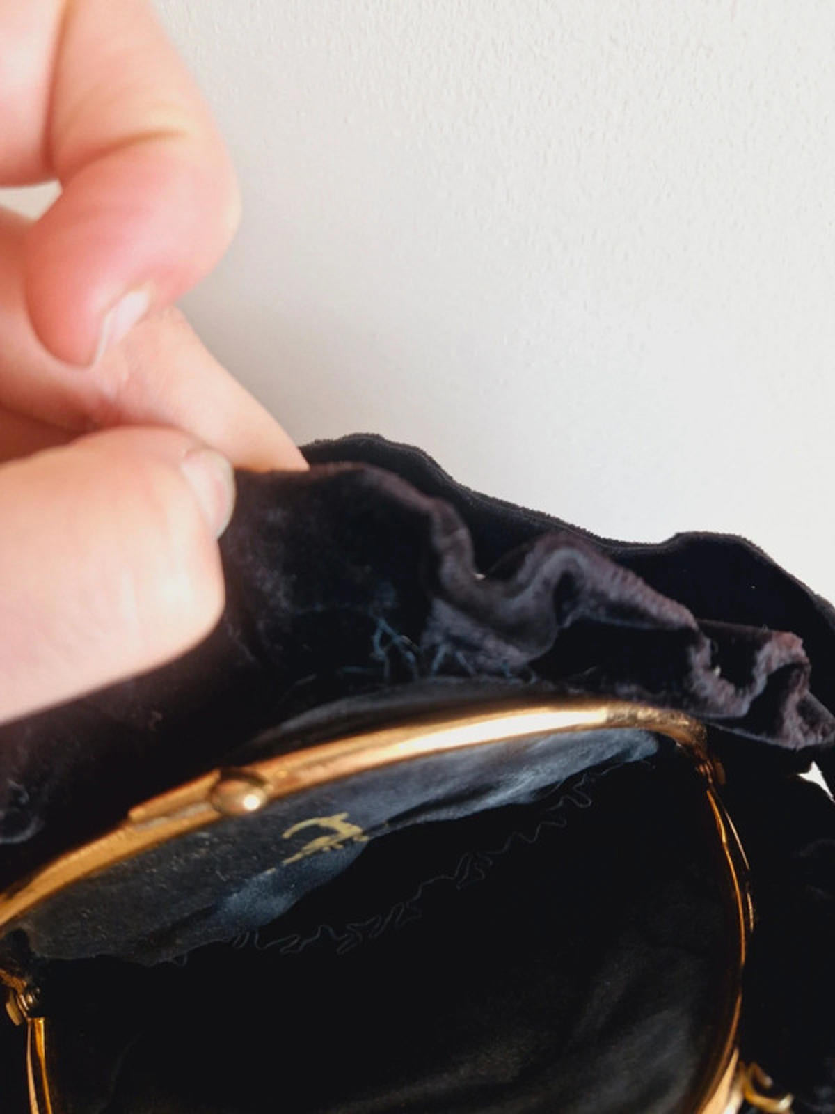 1940s Velvet Handbag