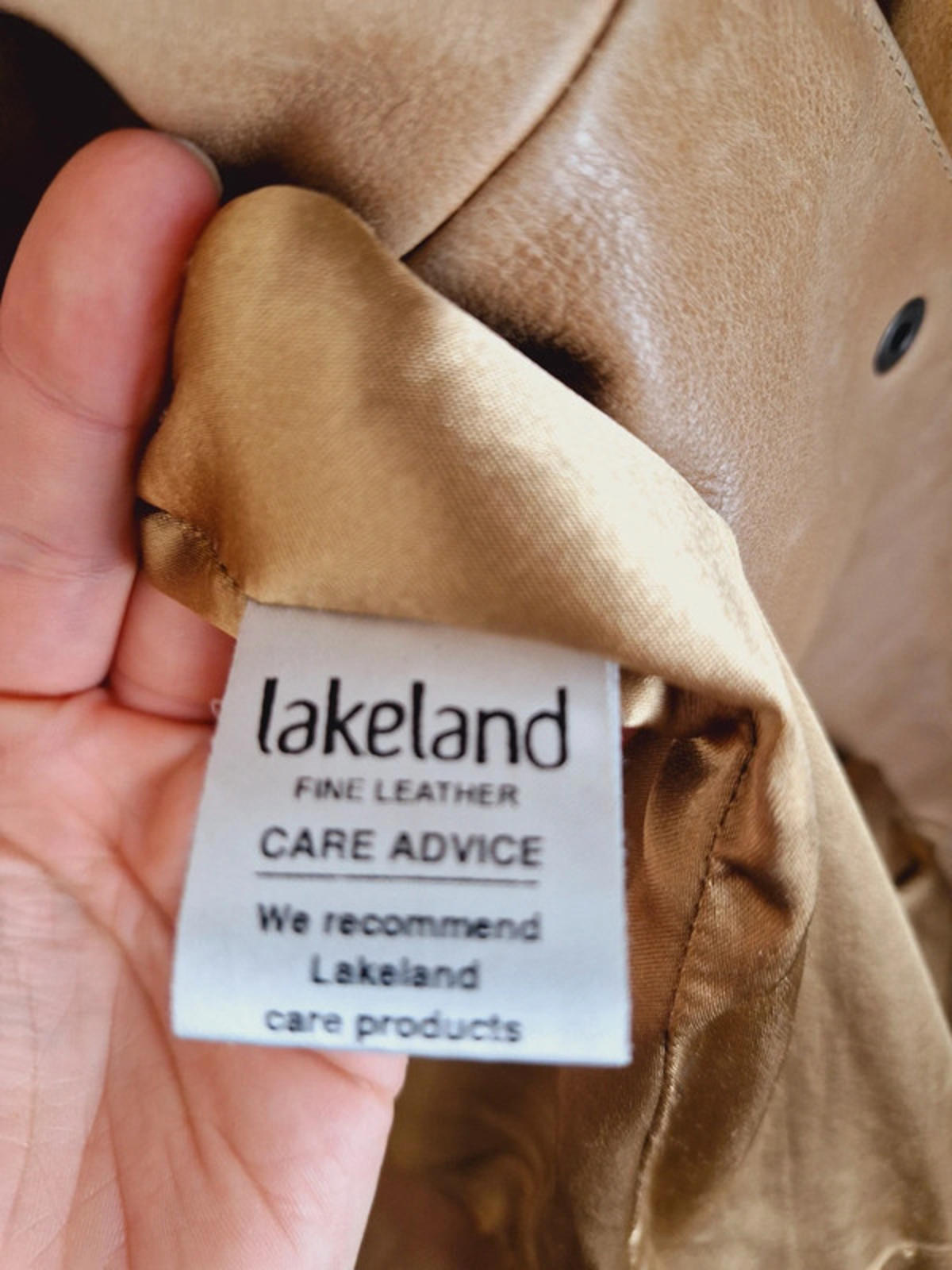 Tan Leather Suede Jacket M L