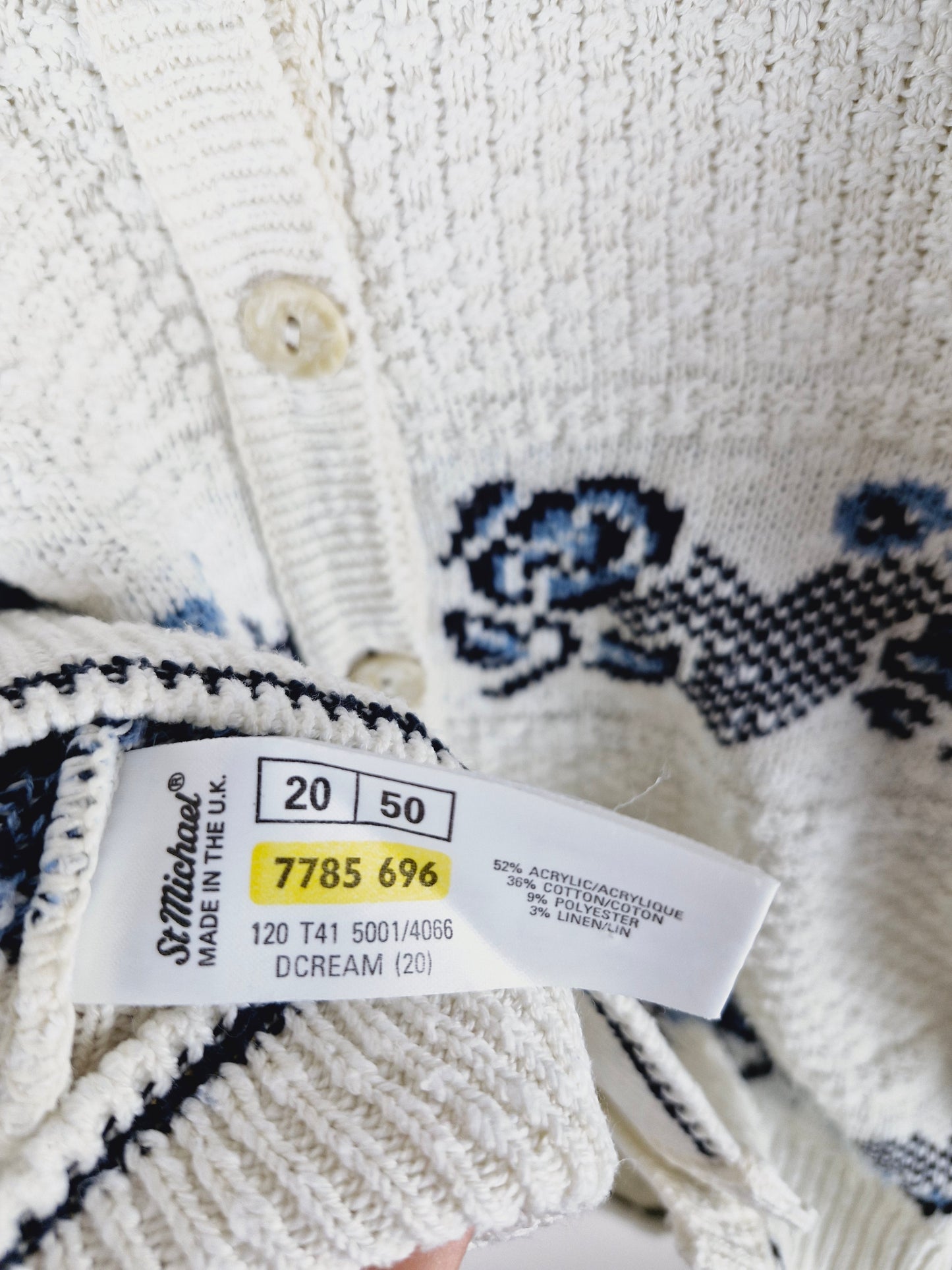 Vintage Short Sleeve Knitted Cardigan Jumper Sweater XXL