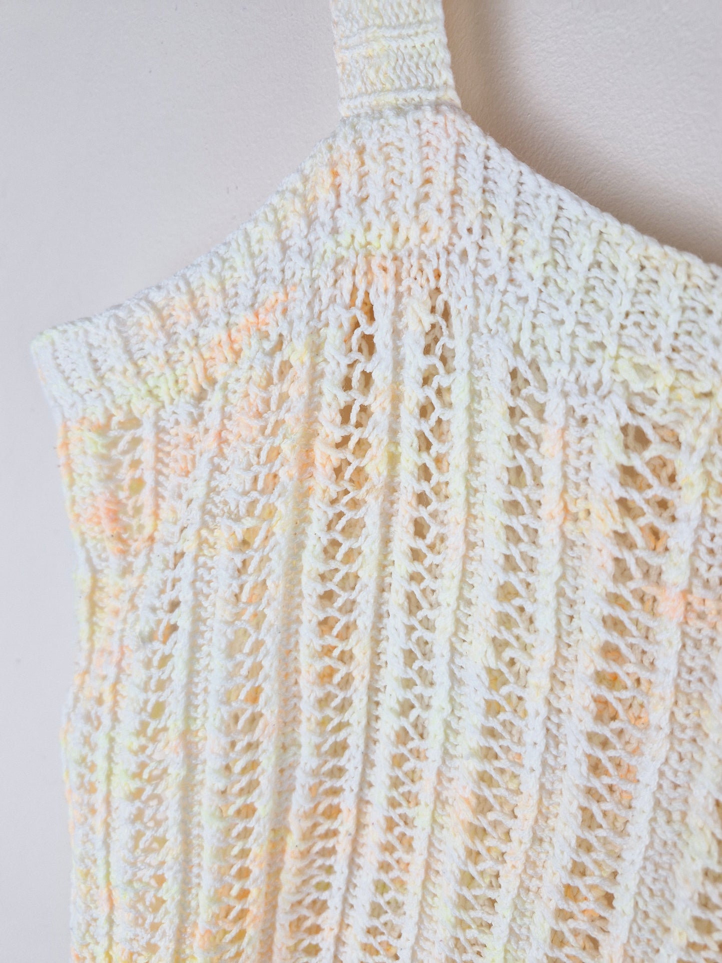 Vintage Handknitted Vest Cami Top L XL
