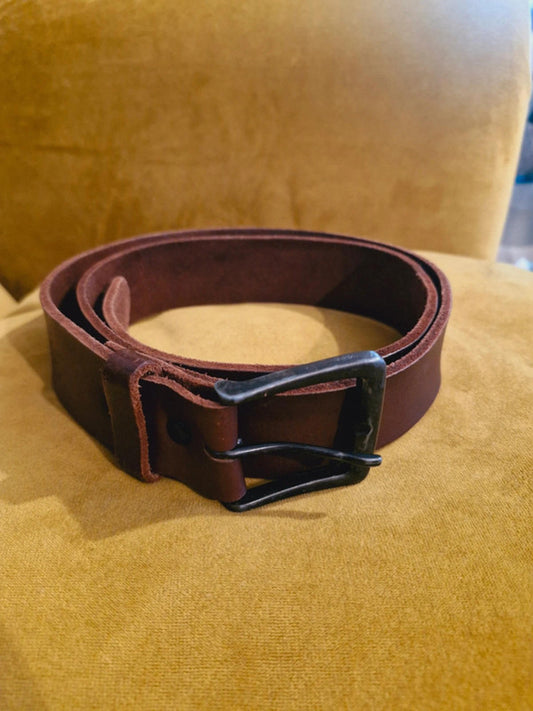 Mens Leather Western Belt