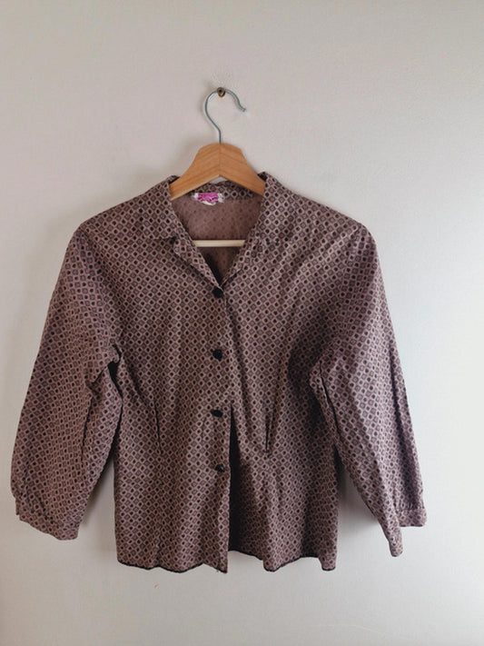 1950s Strawberry Shirt S