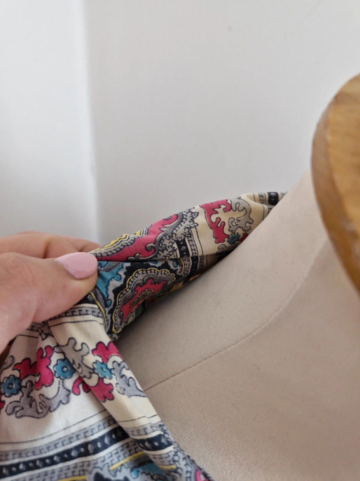 Womens Vintage 1950s 50s Shirtdress Dress Aline Long Sleeve XS