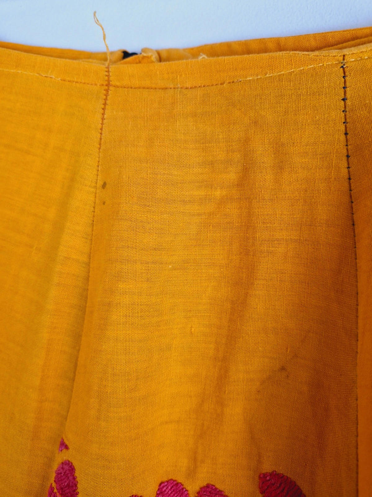 Boho Cotton Aline Midi Skirt M