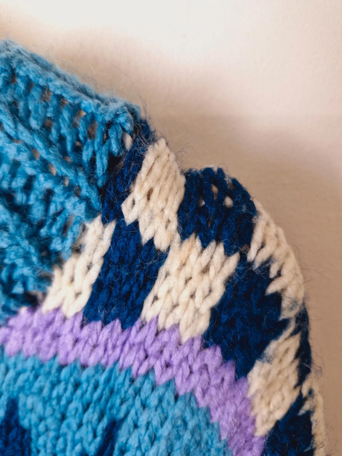 Womens Vintage Handknitted Knitted Chunky Long Plus Size Jumper Sweater XXL